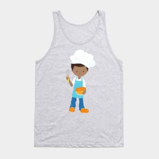 African American Boy, Baking, Baker, Pastry Chef Tank Top